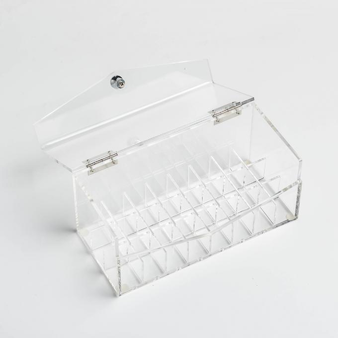 Affichage acrylique transparent case.jpg de rouge à lèvres de maquillage