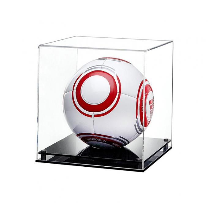 Grande boîte de présentation modèle acrylique claire de cube pour soccer.jpg