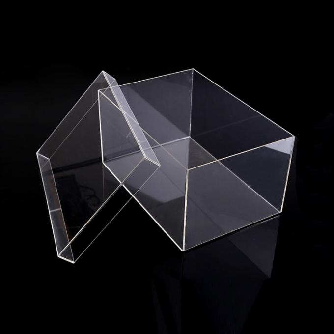 Affichage acrylique clair box.jpg de chaussure d'étalage d'avant de baisse
