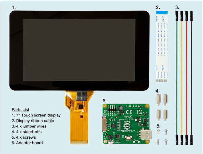 caisse d'écran tactile de la framboise pi 7