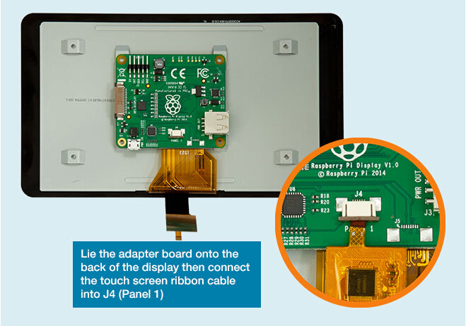 caisse d'écran tactile de la framboise pi 7