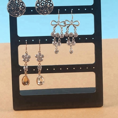 polonais en cristal de maquillage d'affichage de bijoux d'acrylique de 3mm de bijoux de boucle d'oreille d'affichage acrylique de support
