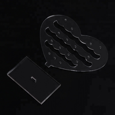 Présentoir cosmétique de boucle d'oreille de kit d'extension de bijoux acryliques de maquillage