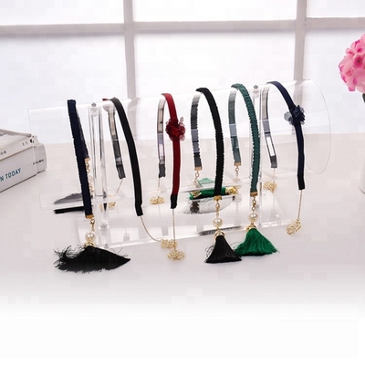 Service acrylique d'OEM de présentoir de bracelet d'affichage acrylique clair de bijoux