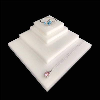 Blocs acryliques de bureau de supports de collier d'affichage de bijoux de mode moderne