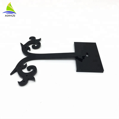 Support acrylique de support de présentoir de boucle d'oreille de bijoux d'affichage d'arbre acrylique élégant de noir