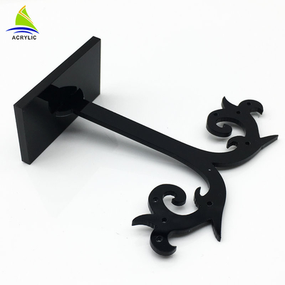 Support acrylique de support de présentoir de boucle d'oreille de bijoux d'affichage d'arbre acrylique élégant de noir