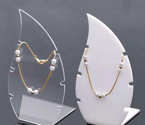 Ensemble d'affichage acrylique clair détachable de bijoux de boucle d'oreille et de collier de nouvelle conception