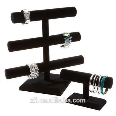 Ensemble d'affichage acrylique clair détachable de bijoux de boucle d'oreille et de collier de nouvelle conception