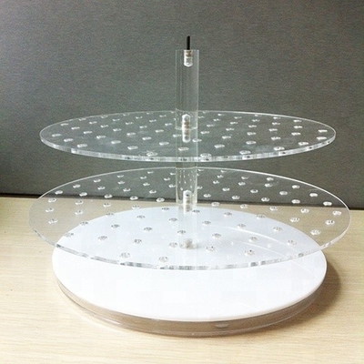 Polonais en cristal acrylique du support 3mm de bijoux de partie supérieure du comptoir qui respecte l'environnement