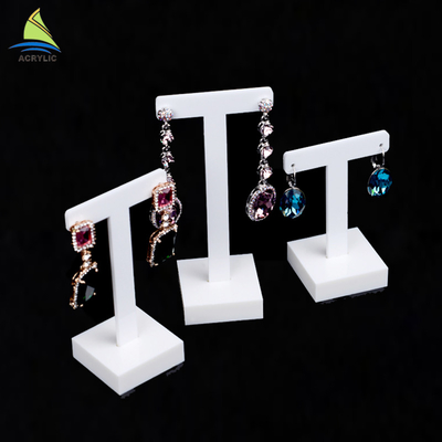 Acrylique promotionnel de présentoir de boucle d'oreille de présentoir de bijoux de conception de Morden