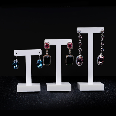 Acrylique promotionnel de présentoir de boucle d'oreille de présentoir de bijoux de conception de Morden