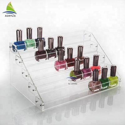 Support d'affichage acrylique cosmétique acrylique fait sur commande d'huile essentielle de vernis à ongles de centre commercial d'affichage