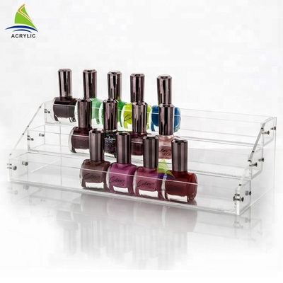 Support d'affichage acrylique cosmétique acrylique fait sur commande d'huile essentielle de vernis à ongles de centre commercial d'affichage