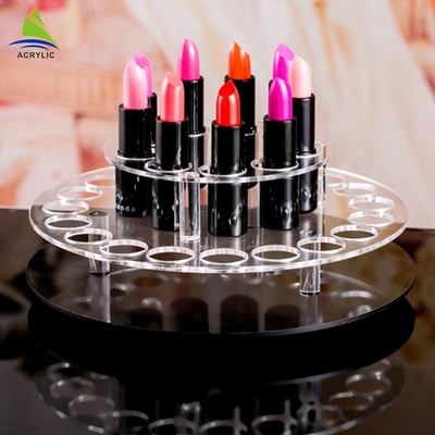 360 degrés tournant l'organisateur cosmétique de maquillage de plexiglass acrylique