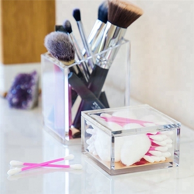 L'acrylique en cristal transparent composent l'organisateur cosmétique acrylique moderne d'organisateur