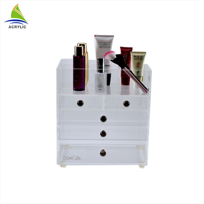 Organisateur acrylique de maquillage de boîte de rangement acrylique universelle de maquillage de 5 tiroirs