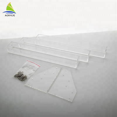 Les présentoirs à gradins acryliques supérieurs de Tableau tiennent le support d'affichage acrylique de vernis à ongles