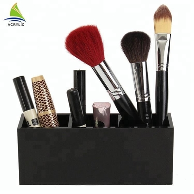 Support de support organisé par brosse acrylique cosmétique acrylique multifonctionnelle de maquillage de noir d'affichage