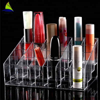 Boîte de rangement cosmétique acrylique acrylique de rouge à lèvres de 40 grilles