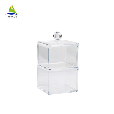 Boîte de rangement acrylique en aluminium de maquillage de nouveau de style conteneur de vanité