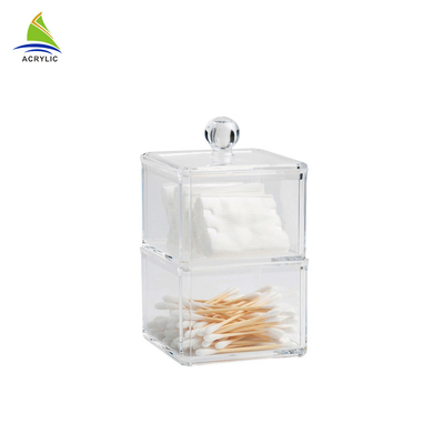 Boîte de rangement acrylique en aluminium de maquillage de nouveau de style conteneur de vanité