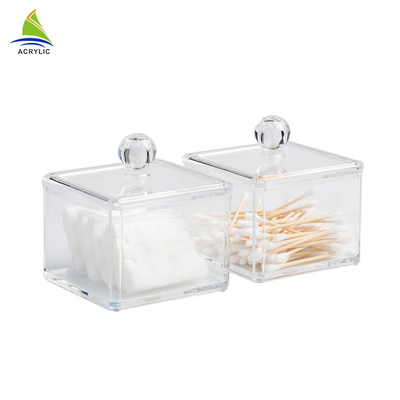 Boîte de rangement acrylique en aluminium de maquillage de nouveau de style conteneur de vanité
