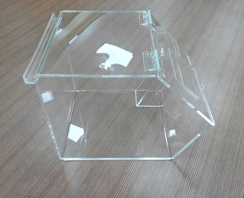 Stockage acrylique léger de sucrerie de plexiglass de poubelle de sucrerie de Transaprent