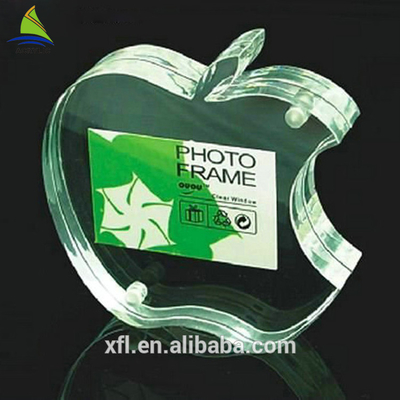 Laser acrylique de bloc de photo de cadres clairs transparents clairs d'acrylique découpé avec des matrices