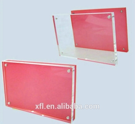 Laser acrylique de bloc de photo de cadres clairs transparents clairs d'acrylique découpé avec des matrices