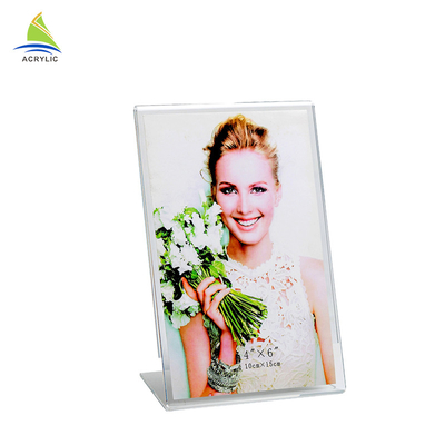 La photo acrylique carrée encadre le double avec le cadre acrylique de photo d'appui magnétique