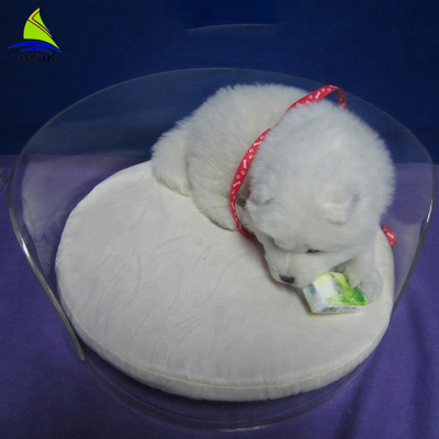 Lit/canapé-lit acryliques de concepteur d'approvisionnement d'usine d'OEM pour le chien fait main