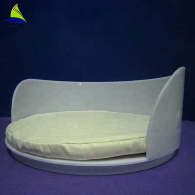 Lit/canapé-lit acryliques de concepteur d'approvisionnement d'usine d'OEM pour le chien fait main