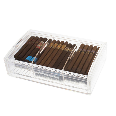 Boîte de rangement acrylique adaptée aux besoins du client par vente en gros d'usine pour le cigare