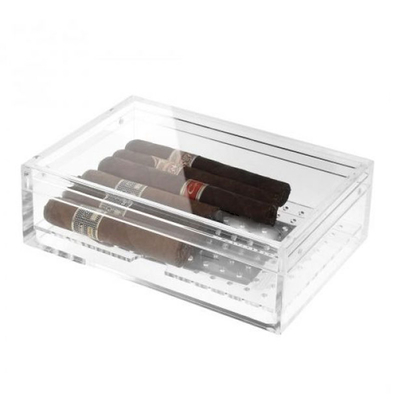 Boîte de rangement acrylique adaptée aux besoins du client par vente en gros d'usine pour le cigare