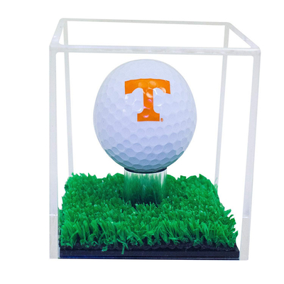 Petite planéité élevée acrylique carrée moderne de dureté de boîte de présentation de boule de golf