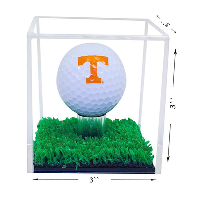 Petite planéité élevée acrylique carrée moderne de dureté de boîte de présentation de boule de golf