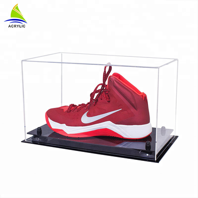 Boîte à chaussures acrylique de présentation de boîte de plexiglass acrylique transparent d'espace libre avec le couvercle