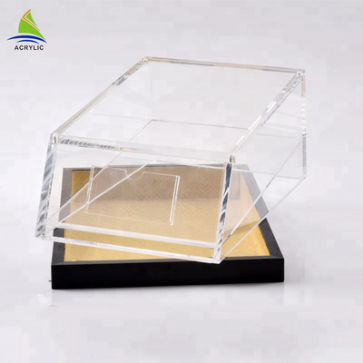 Boîte acrylique carrée faite sur commande de ginseng de haute de plexiglass de stockage boîte d'emballage