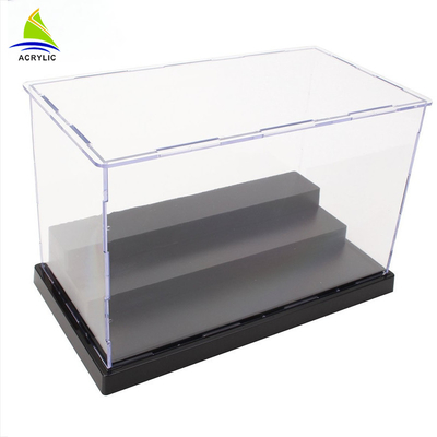 La boîte de rangement acrylique claire a adapté la taille aux besoins du client facile nettoient pour des bijoux de mode