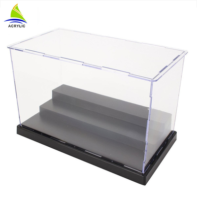 La boîte de rangement acrylique claire a adapté la taille aux besoins du client facile nettoient pour des bijoux de mode