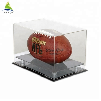 Vitrine acrylique de jeu de ballon de football de grand de présentation plexiglass acrylique de boîte