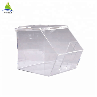 Boîte acrylique de cube en sucrerie de sucrerie de catégorie comestible d'affichage d'espace libre empilable acrylique de conception moderne