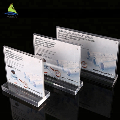 Panneau acrylique de signe de signe d'affichage de support de supports acryliques commerciaux de plaque signalétique