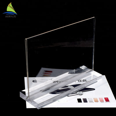 Panneau acrylique de signe de signe d'affichage de support de supports acryliques commerciaux de plaque signalétique
