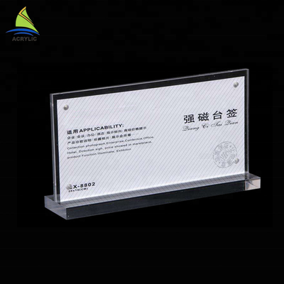 Surface élevée de dureté de beauté cristal de verre de panneau acrylique cru durable de signe