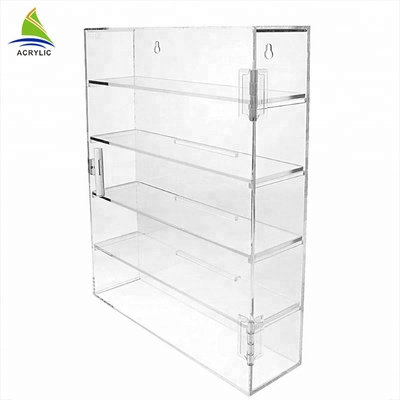 Coffret d'étalage acrylique transparent de jouet de décoration d'étagère de vitrine de partie supérieure du comptoir