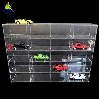Bâti acrylique de mur d'étalage de jouets d'affichage de mur de vitrine de voiture acrylique commerciale de jouet