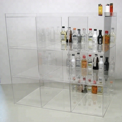Coffret d'étalage acrylique fait sur commande acrylique qui respecte l'environnement de vitrine de partie supérieure du comptoir