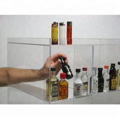 Coffret d'étalage acrylique fait sur commande acrylique qui respecte l'environnement de vitrine de partie supérieure du comptoir
